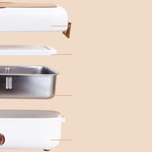 USB Electric Heated Lunch Box Stainless Steel School Student Travel Picnic Car 12V 24V Heating Food Warmer Container 220V Office