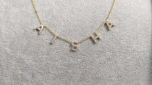 DOREMI Customized Gift Jewelry 9mm Crystal Letter Names Necklace Colorful Birthstone Cz Charms Choker Necklace