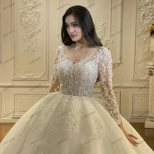 Exquisite Wedding Dresses A-Line Tulle Tiered Bridal Gowns Lace Appliques Beading Princess Robes Vestidos De Novia Customized
