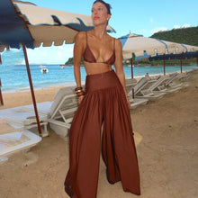2026 Solid Three Piece Bikini Set With Mesh Pants Push Up