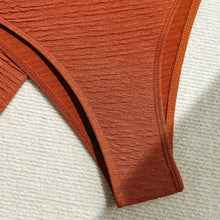 Brown Starfish Bandeau Bikini Set Three Piece Cover Up Women