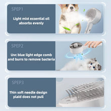 Pet Massage Comb, Cat and Dog Spray One-click Hair Removal Comb, Comb Ultraviolet Mite Removal Comb, Pet Supplies