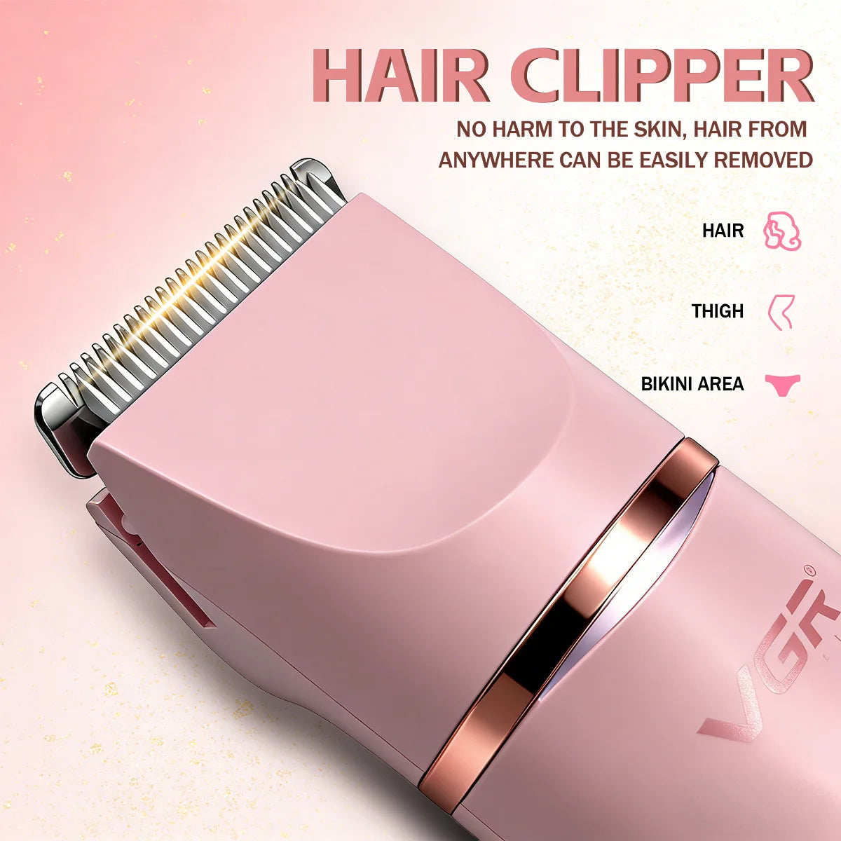 VGR 5 In 1 Lady Care Cordless Hair Trimmer IPX7 Set V763