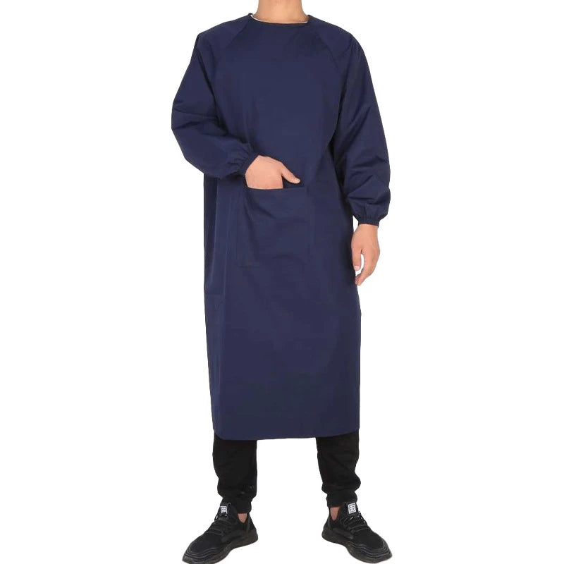 Lab Coats Waterproof Jacket Longsleeve Grease Proofing Scrub Uniform For Woman Man