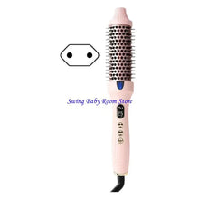 K1AD Multi Function Hair Brush For Straightening And Curling Volumizing Dry Or Wet Hair ABS Material Lightweight Design