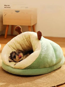 Winter Warm Pet Dog Bed Soft Cozy Dog Cave Bed Warm Cat House Nest Puppy Bed for Small Dogs Cats Cat Sleep Bag Pet Supplies
