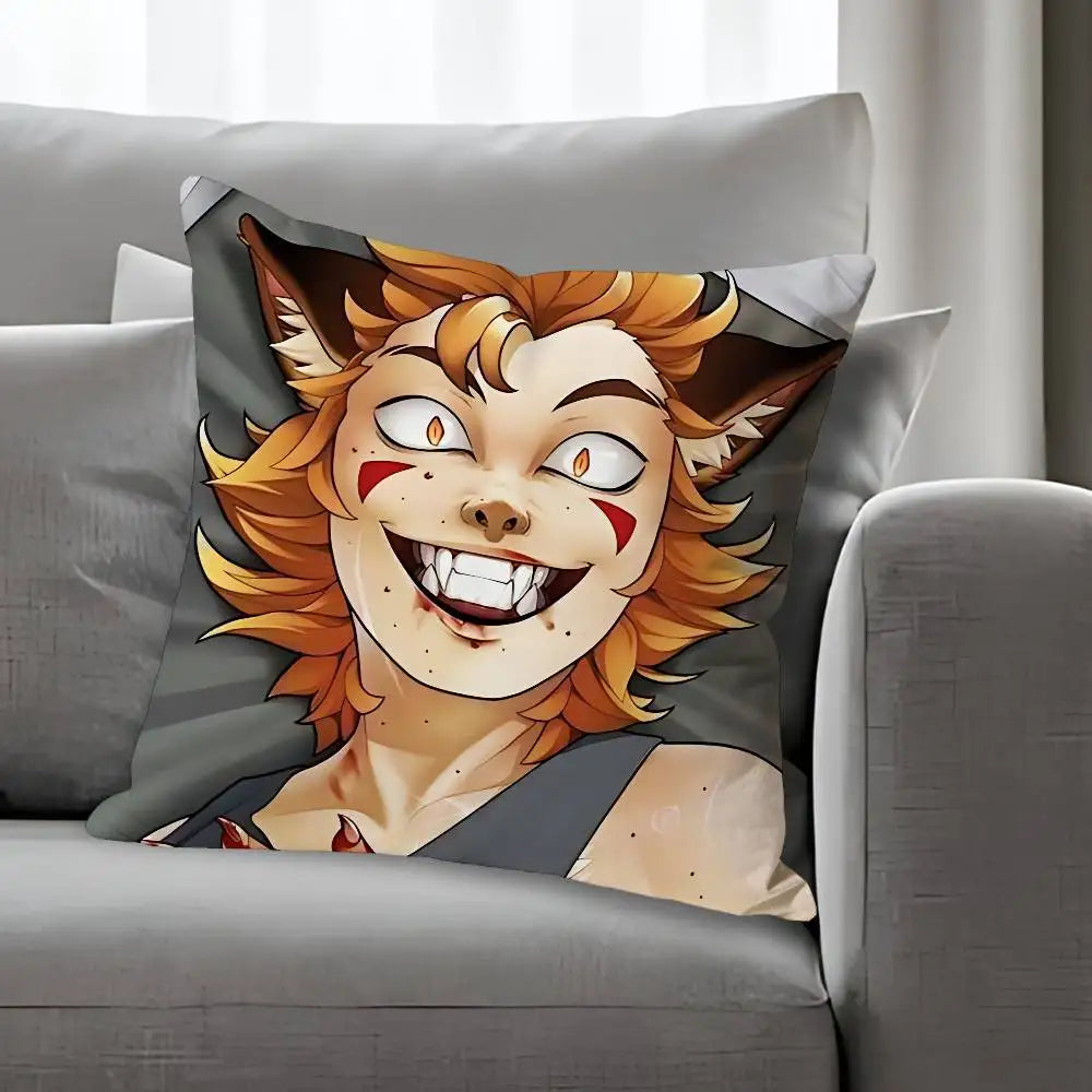 Y-YKMET S-Strade Ren Hana Various Sizes Square Pillow Case For Car Home Bedchamber Decor Custom Valentine gift