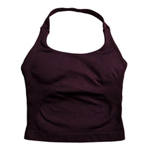 Women Backless Strappy Padded Seamless Sports Bra Gym Top