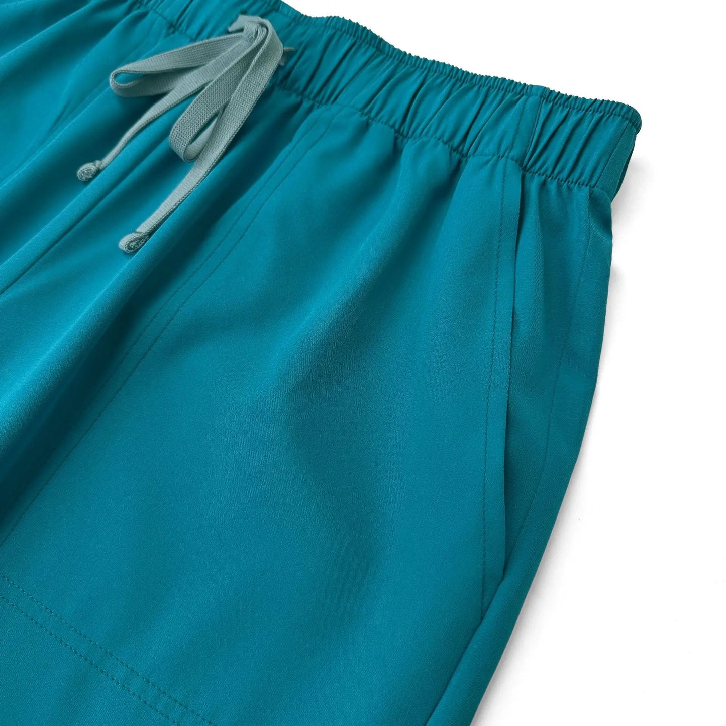 Elastic quick-dry scrub top, men's and women's surgical scrubs for doctors, beauty salon operating room scrub uniforms