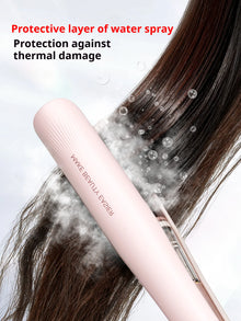 Steam Hair Straightener, Steam Sesh, Steam Reduces Damage, Nourishes Hair & Expedites Straightening, Flat Iron with Press Smooth