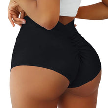 Womens Booty Shorts High Waist V Back Scrunch Workout Yoga Gym Shorts Dance Fitness Running Hot Pants Butt Lifting Rave Bottoms