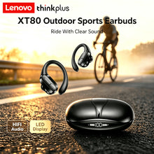 Original Lenovo XT80 Sports Wireless Earphones with Mics, LED Power Display,Hifi Stereo Sound Bluetooth 5.3 TWS HeadphHeadphones