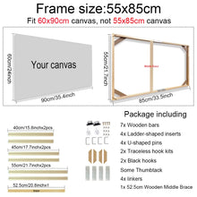 35x55 40x60 45x65cm Wall Art Painting Frame Wooden Frames for Canvas Oil Painting Diamond Painting Frames Canvas Wood Wall Frame
