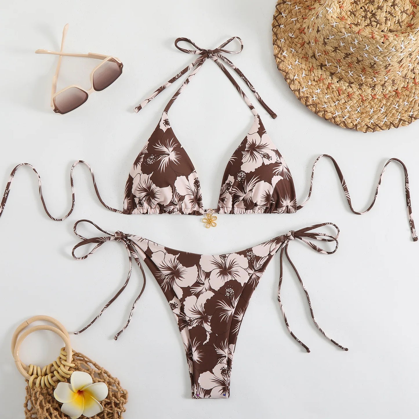 Sexy Micro Bikini Women's Swimsuit 2026 Trend Swimwear Woman Bathing Suit 3 Piece Triangle Bikinis Set Beach Dress Wear Cover Up