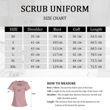 V-neck Short Sleeved Top Fashion Nurse Uniform Dentist Veterinary Work Uniform Unisex Healthcare Nurse Clothing Scrun Women Mens