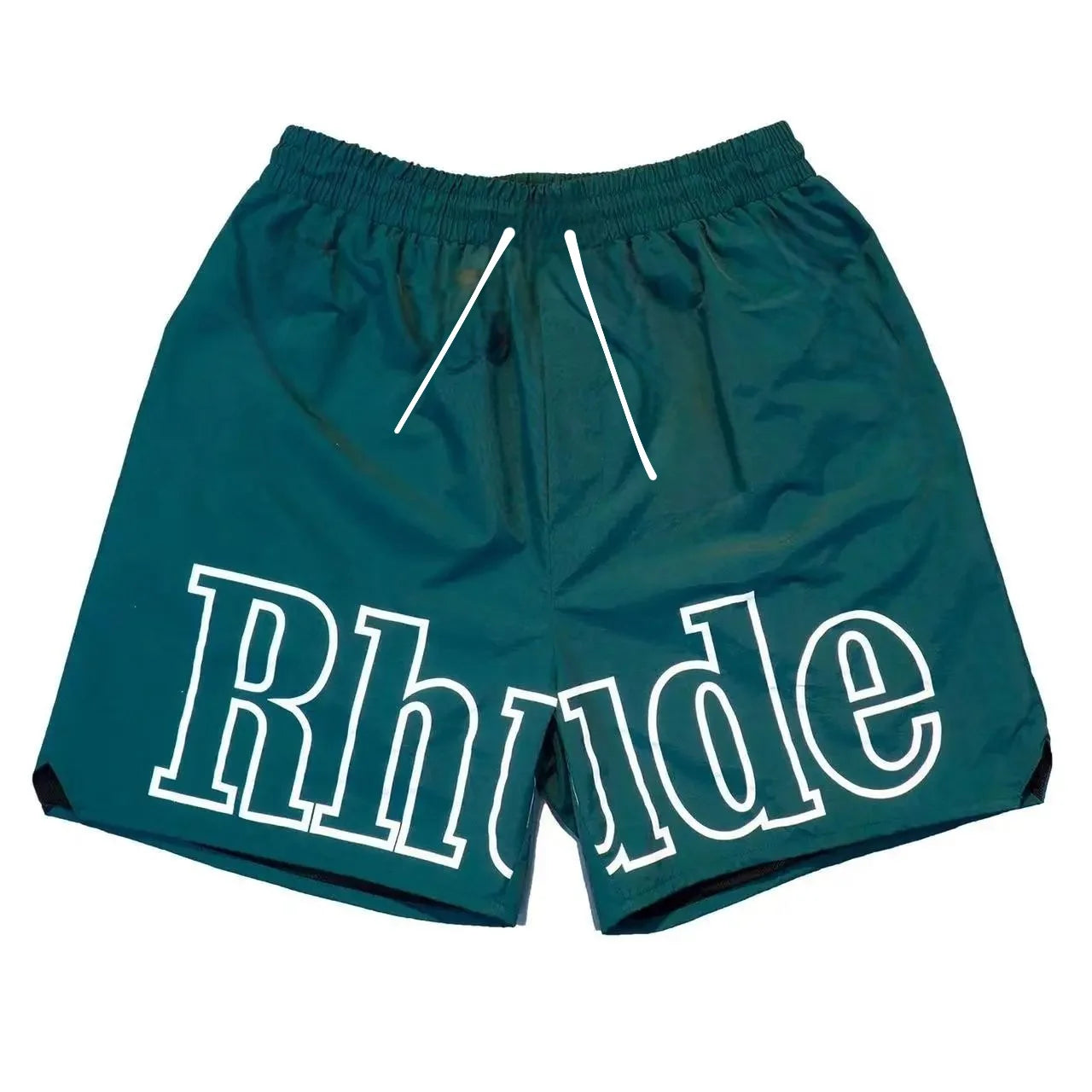 High Street Trend Rhude Casual Shorts Hip-hop Men Women Loose Breathable Quick Drying Mesh Sports Shorts
