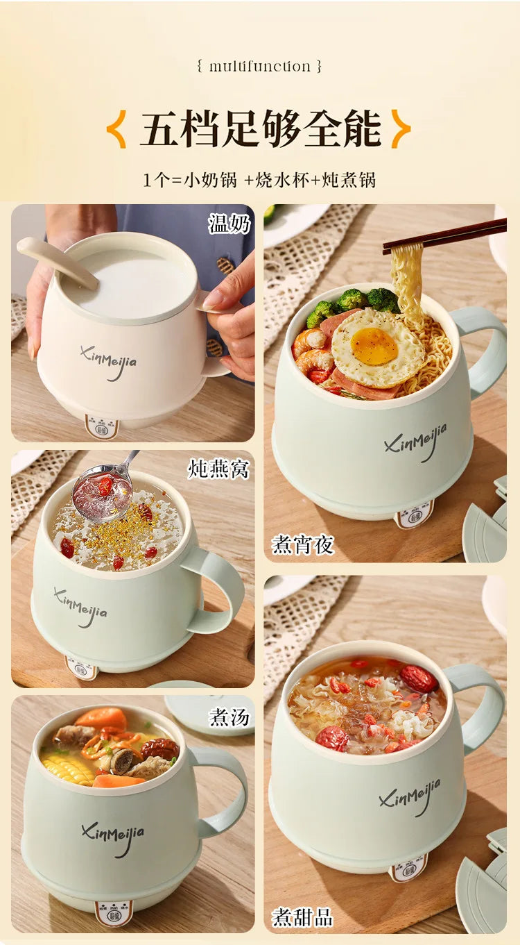 Personal Multifunction Wellness Cup, Ceramic Electric Heating Mug for Milk Tea Soup, Fast Portable Warmer for Travel Breakfast