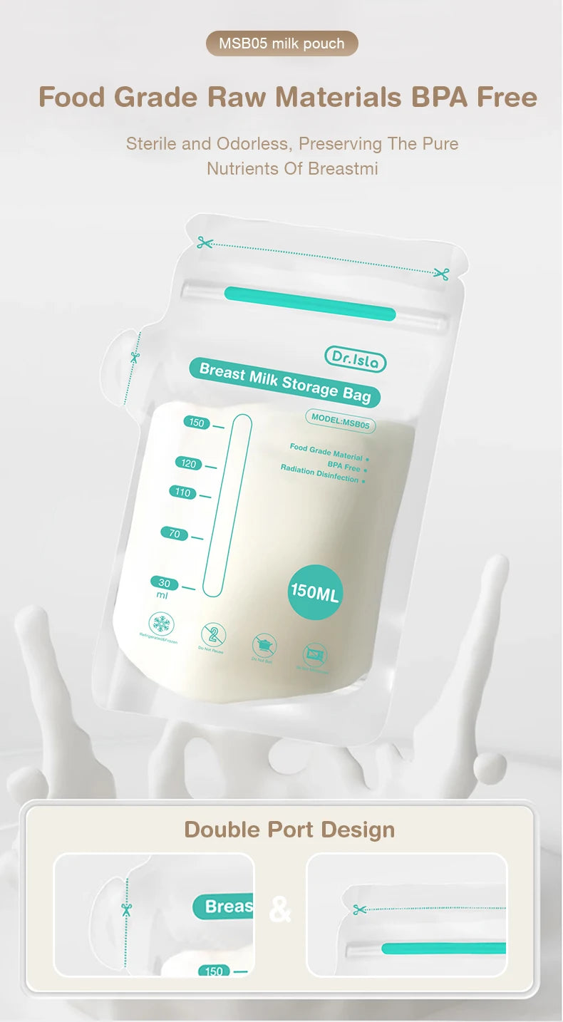 MAMIJOY 10/30Pcs 150/250ML Breast Milk Storage Bag Disposable Capacity Frozen Milk Storage Bag BPA Free MSB05