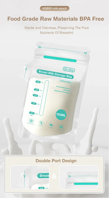 MAMIJOY 10/30Pcs 150/250ML Breast Milk Storage Bag Disposable Capacity Frozen Milk Storage Bag BPA Free MSB05