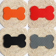 Bone Shape Silicone Licking Pad Pet Dog Peanut Butter Slow Food Bowl Eating for Cats Dogs Feeder Feeding Lickmat