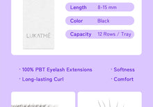 LUKATME 5D W Eyelash Extensions C/D Curl 8-15mm W Shaped 5D Fans False Lashes Mega Volume 5D Eyelash for Makeup