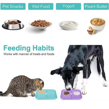 Silicone Pet Licking Mat With Strong Suction Cups Dog Slow Feeder Bowl Anti Choking Slow Food Pad For Dogs Cats Anxiety Relief