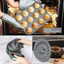 Silicone Bread Muffin Mold Heat Resistant Oven Pan Non-Stick Kitchen Bakeware Cake Pan Set 3D Cake Mold Pastry Baking Loaf Tool