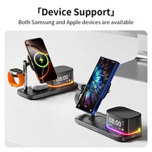 Qi2.2 25W 5 in 1 Magnetic Wireless Charger Stand Bluetooth Speaker Fast Charging For iPhone Multi Device Compatibilityz