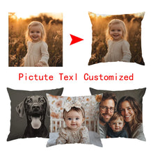 Custom Picture Printed Cushion Cover Pet Personal Life Photos Pillow Cover Custom 100% Polyester Pillowcases In Various Sizes