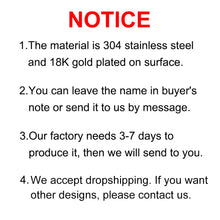 Custom Name Necklaces For Women Men Stainless Steel Customized Pendant Necklace Personalized Neck Chain Jewelry Birthday Gift
