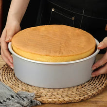 Aluminum Alloy Round Chiffon Cake Pan Solid Bottom Angel Food Oven Cake Bread Mold Baking Tool 6/8 Inch Bake Pan  Baking Sheet