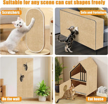 Cat Carpet Cat Scratching Mat Trimmable Self-Adhesive Carpet DIY Climbing Scratcher Scratch Furniture Protector Covering Posts