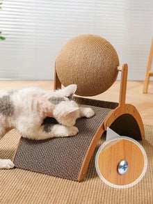 ARTLION Cat Scratching Ball, Cat Scratching Board, Cat Toy Ball, Cat Toy with Ball, Suitable for Cats and Dogs, Dog Toy
