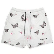 Summer New men short pant Rose Design Casual Shorts Street Hip Hop Fitness Polyester Fast Dry Breathable Embroidery Men Shorts