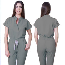 Hot Selling Quick Drying Nurse Stretch Scrubs Sets for Women Summer Sleeves Hospital Nursing Scrubs Uniforms Medical Work Wear