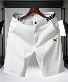 Summer Men's Cotton Golf Shorts Loose Fit Breathable Casual