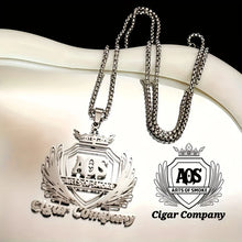 Custom Company Club Logo Necklace Custom Men's 304L Stainless Steel Necklace Employee Member High-end Powerful Gift Anti Allergy