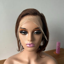 Premium 99J Straight Haman Hair 13x4 Ear To Ear Lace Frontal Wigs for Women #4 150% Density 8inches Brazilian Remy Hair Wigs