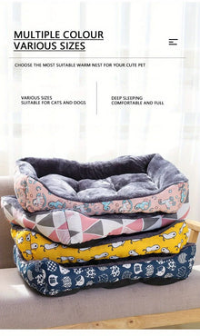 Pet Dog Bed Sofa Mats Winter Pet Products Coussin Chien Accessories Dogs Basket Supplies For Large Medium Small House Cat Bed