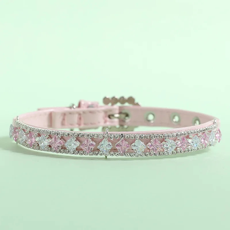Luxury Cat Puppy Pearl Necklace Rhinestone Collar for Cats Small Dogs Ragdoll Cat Sphynx Necklaces Pet Accessories Collier Chat