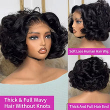 100% Vietnamese Raw Hair Wigs 250 Density Ombre Double Drawn Bouncy Curly Loose Wave 13x4 HD Lace Front Glueless Wig Pre Plucked