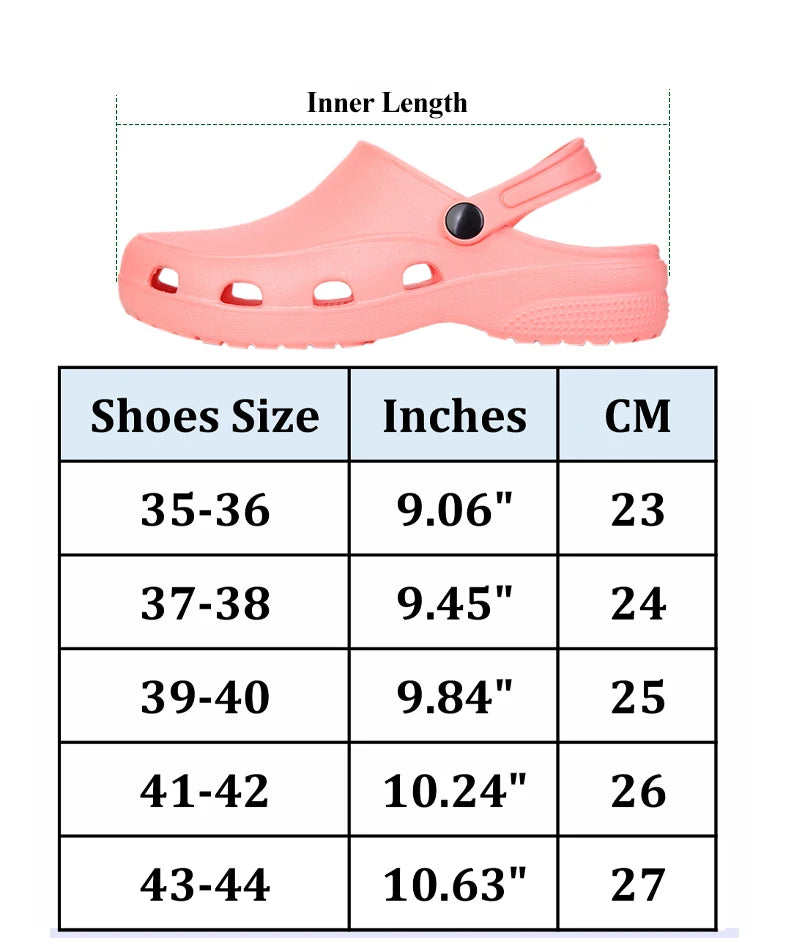 Medical Scrub Clogs Nurse Garden Shoes Arch Support House Slippers Sandals Breathable Slip On Indoor Outdoor Doctor Clogs X03