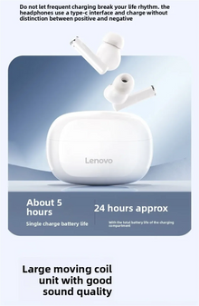 Lenovo TA210 Bluetooth Wireless Headphones Built In Microphone Charging Port Noise Isolating Comfortable Over Ear Headset C New