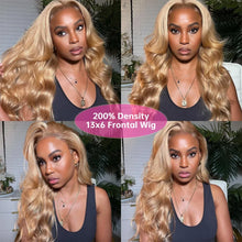 13X6 Hd Lace Frontal Colored Wig Honey Blonde Body Wave Lace Frontal Wig #27 Colored 13X4 Transparen Preplucked Brazilian Wig