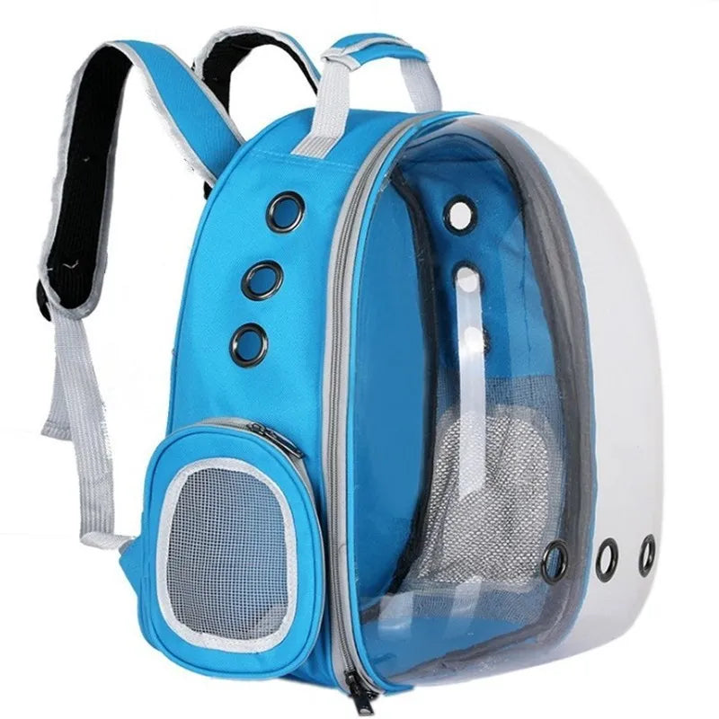 Pet carrying bag space  Space capsule dual-shoulder backpack  Breathable transparent backpack  Cat and dog transportation bag