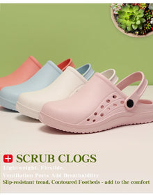 Non-slip Doctor Work Shoes Step-in Medical Clogs Premium Operating Room Shoes EVA Hospital Scrub Clogs Soft Dentist Vet Slippers