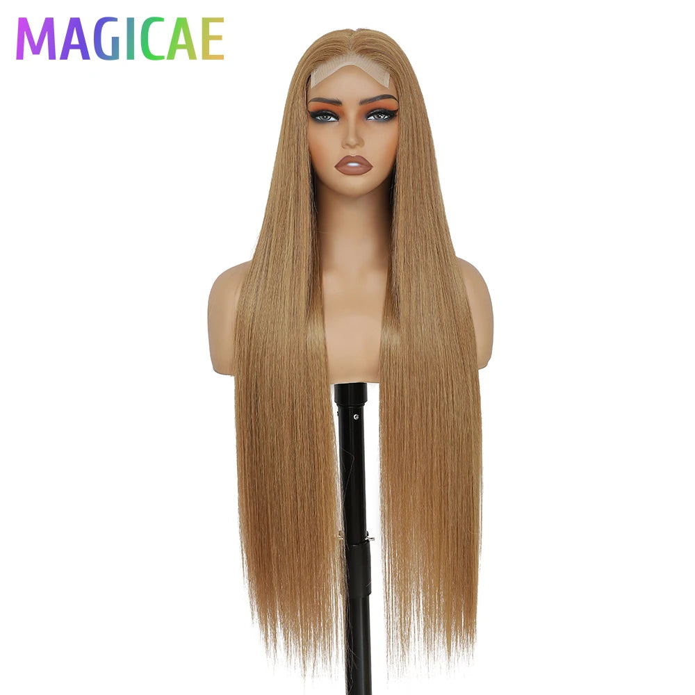 Magicae 36 Inch 4x4 Lace Front Wig Chestnut Brown Ombre