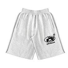 Summer Men Grey Cotton Y2K Hiphop Streetwear Shorts European Street Style Trendy Baggy Casual Cargo Urban Casual Wear Fashion