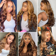 Highlight Wig Human Hair 13x6 Hd Lace Frontal Wig 13x4 Honey Blonde Body Wave Lace Glueless Front Wigs Woman Brazilian Remy Hair