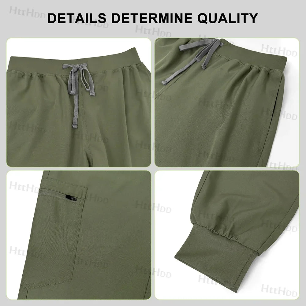 Mens Scrubs Uniform Work Gowns Woman Doctor Surgical Gown Wholesale Scrub Sets Beauty Salon Pharmacy Pet Store Uniforms Top Pant